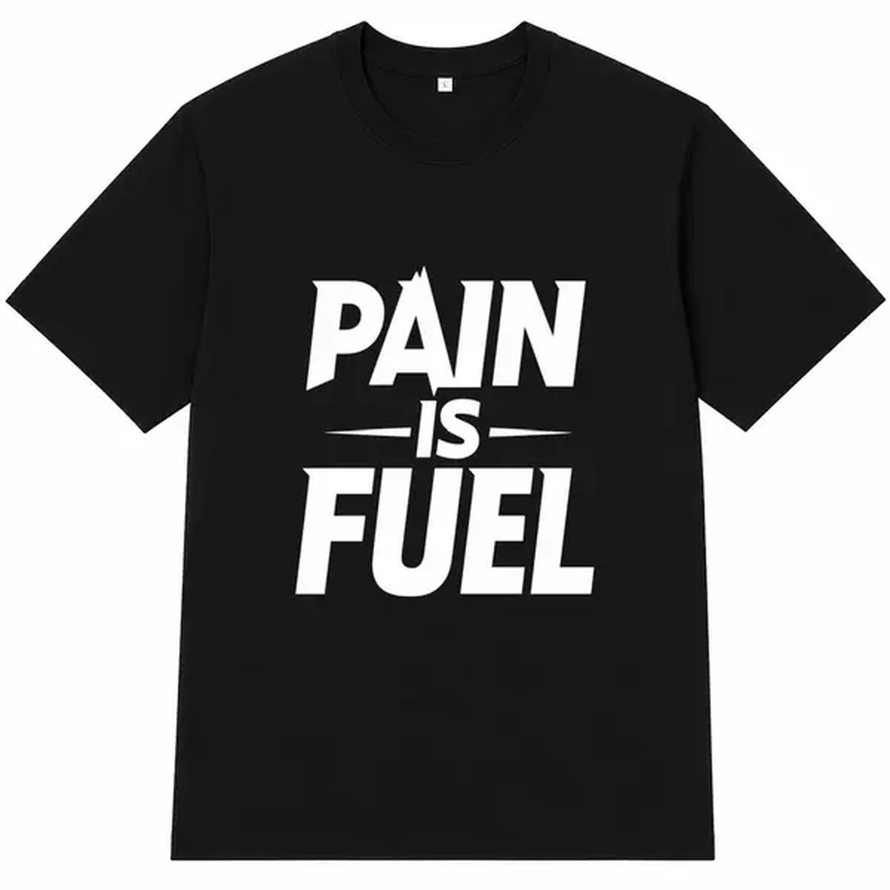 Fuel Fitness & Nutrition Oakbank Photos - Футболка с принтом «Pain Is Fuel»,