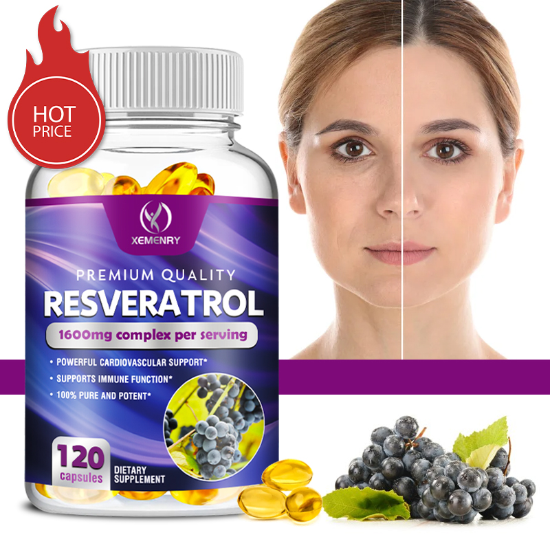 Resveratrol Capsule Anti Aging - Капсулы Resveratrol — поддерживает сердце, сердечно-сосудистую