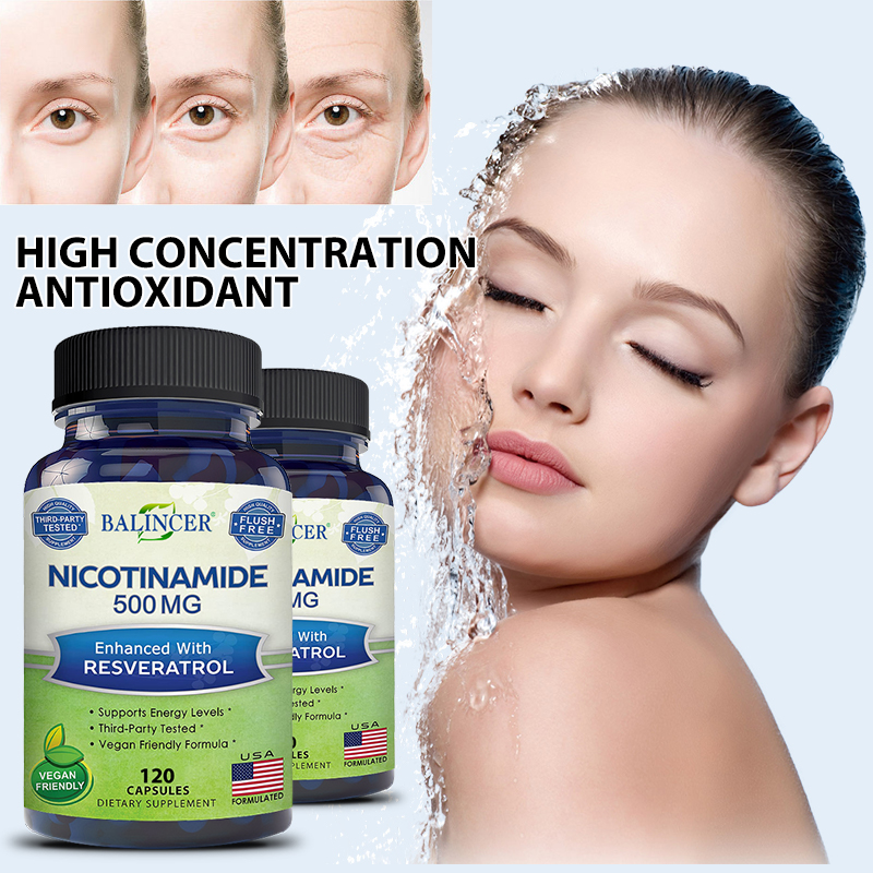 Resveratrol Capsule Anti Aging - Никотинамид с ресвератролом - Витамин B3