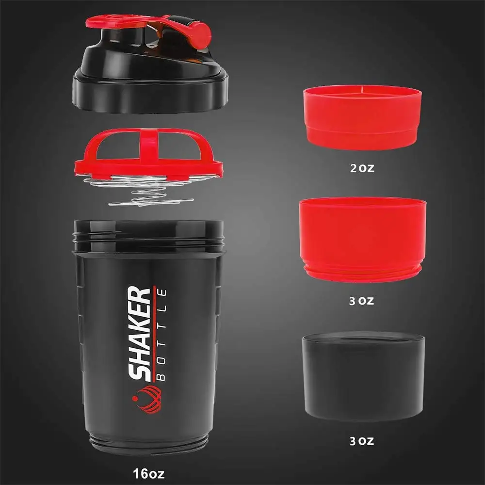Protein Shaker Bottle - Многослойный шейкер для порошка 500 мл