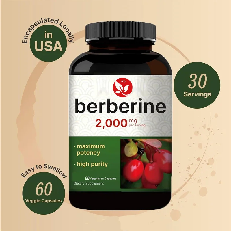 Berberine Hcl Capsule - Бербериновая добавка 60 вегетарианских капсул, 97%