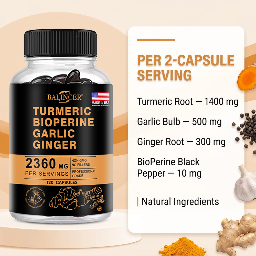 Капсулы с куркумой и имбирем 2 – обзор и цена Turmeric Curcumin Capsule