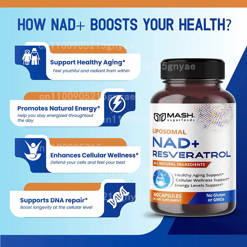 900 мг NAD+ Добавка: никотинам – обзор и цена Resveratrol Capsule Anti Aging