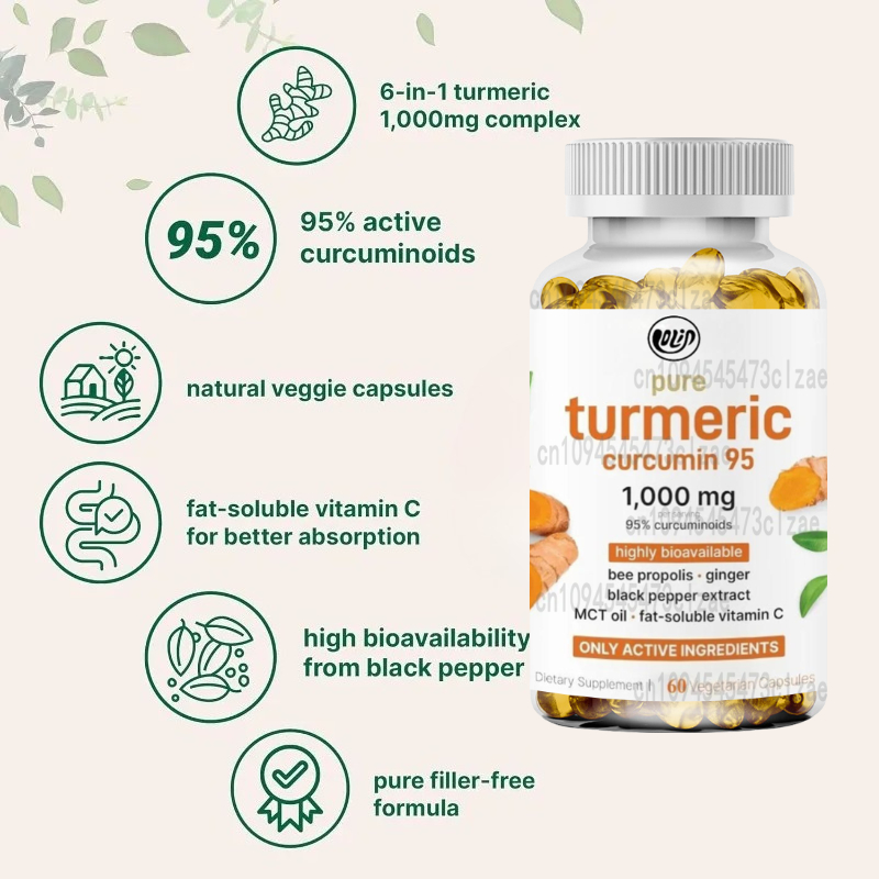 Добавка куркумы, 1000 мг, с 95 – обзор и цена Turmeric Curcumin Capsule