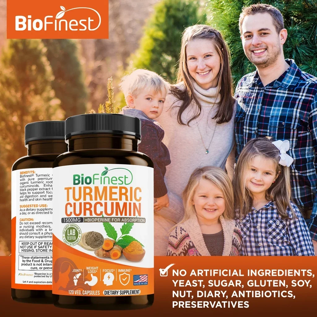 Biofinest Куркумин 1500 мг, 95 – обзор и цена Turmeric Curcumin Capsule