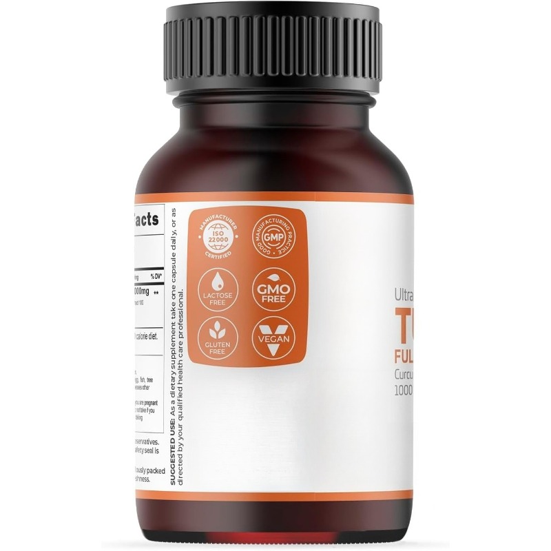 Капсулы с куркумой 1000 мг, со – обзор и цена Turmeric Curcumin Capsule