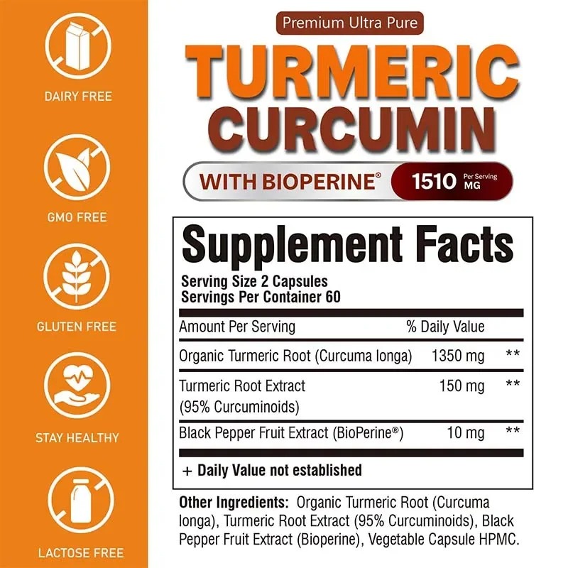 Капсулы с куркумином - способс – обзор и цена Turmeric Curcumin Capsule