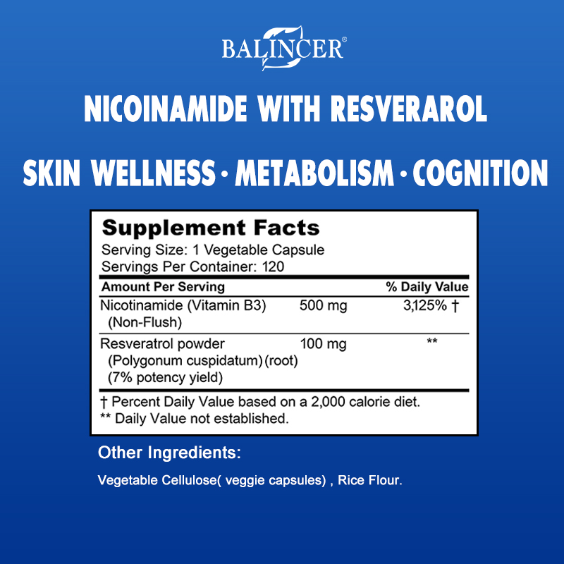 Никотинамид с ресвератролом -  – обзор и цена Resveratrol Capsule Anti Aging