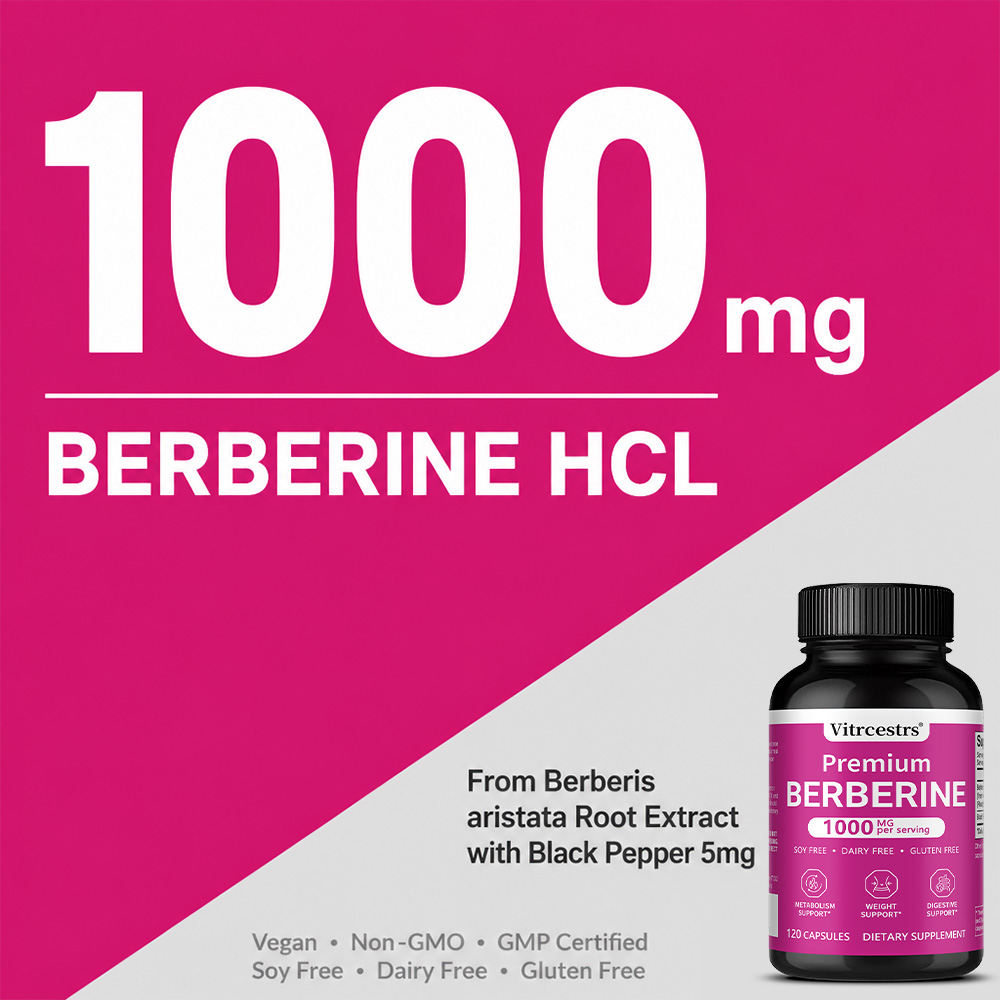 Берберин гидрохлорид, 1000 мг  – обзор и цена Berberine Hcl Capsule