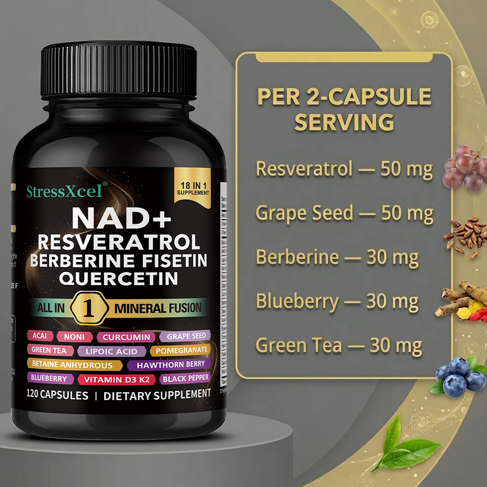 БАД NAD+ с ресвератролом, квер – обзор и цена Resveratrol Capsule Anti Aging