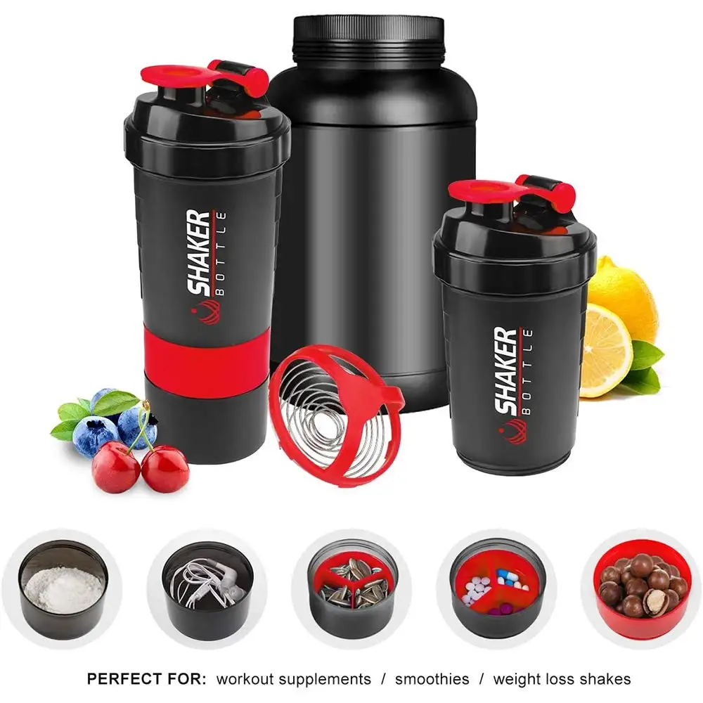 Многослойный шейкер для порошк – обзор и цена Protein Shaker Bottle