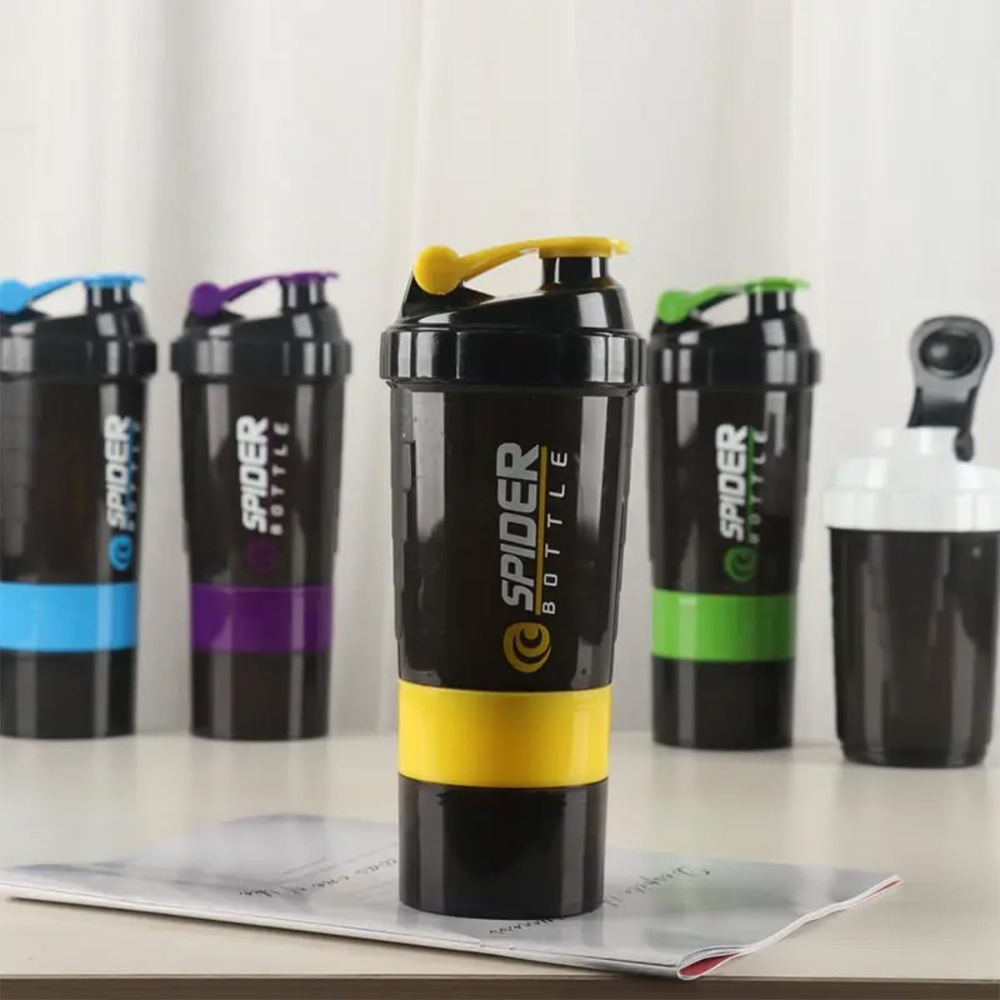 3 слоя шейкер белка бутылка по – обзор и цена Protein Shaker Bottle